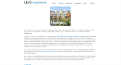 Desktop Screenshot of levinvestments.com